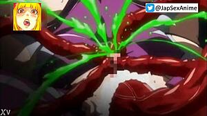 Her lewd ninja body craves monster tentacles and futanari traitor's deep vaginal creampies non-stop