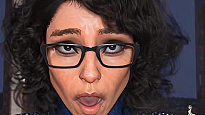 whoa college dude bangs futa professor secret!