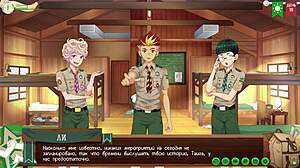 yo friends camp path 2 part 27 taiga's crew hangs out russian voiceover yaoi game fun