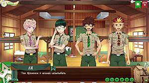 yo friends camp path 2 part 27 taiga's crew hangs out russian voiceover yaoi game fun
