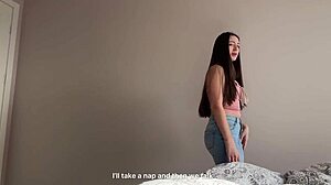 Step sis big ass in bed no panties... i lost it and fucked her tight pussy hard!! 😩