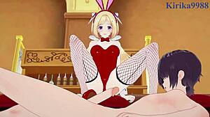 i'm shakin' watchin aki rosenthal n usada pekora bunny girls creampie fuck boobs bouncin wild...