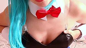 bulma cosplay joi anal dildo assfucking vibrator small tits orgasm bedroom tease