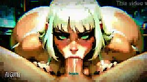 White-haired goth bitch screams ruin my holes extreme tit confession 4k!