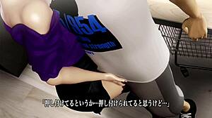 3d hentai big tits creampie anime babe gets pussy filled in laundry scene