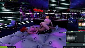 Lesbian Group Sucks Through Glory Holes in Intense Massage Game