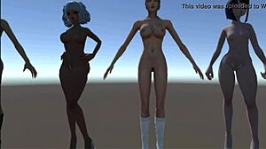 these 3d animations of adorable sexy nude girls got me hooked on the naked anime vibes