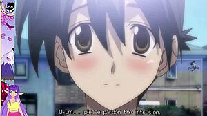 School Days hentai keeps teasing with those brunette blowjobs and facials