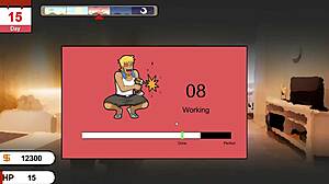 handyman sneaks in seducing horny wife game hentai style