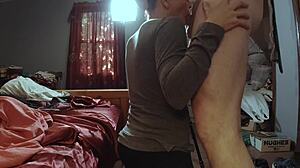 granny mrs s gags on my huge cock for stepson's debt payment