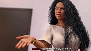 latina milf massages big tits friend to cum