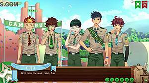 3D Anime Game Friends Camp Episode 36 Intense Filming Russian Dub