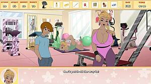 Mrs Kelly Blonde Milf Huge Tits Workout Fuck Creampie!