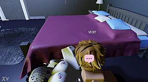 They explode my limits in Roblox condo with raw passion!