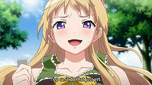 hentai teen slams anal cowgirl hard in public park ride