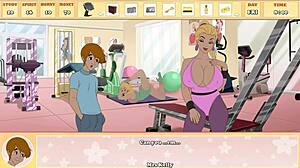 Mrs Kelly Blonde Milf Huge Tits Workout Fuck Creampie!