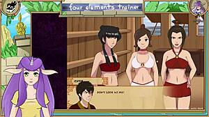 Avatar Last Airbender Four Elements Trainer Part 33 Brunette Big Ass Tits Monster Cock Teasing Orgasm Game