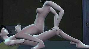 A Stepmom Gifts Herself to Teen on Birthday in Sultry Sims 3D Milf Mature Family Fantasy