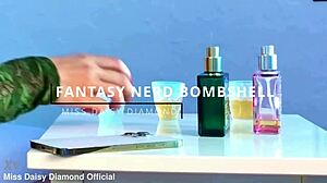 imagine that nerdy babe turning bimbo, stripping miniskirt for office pussy tease to orgasm