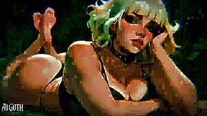 White-haired goth bitch screams ruin my holes extreme tit confession 4k!