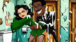 Married Housewife Legs Spread Cheating Slut Cuckold Cartoon