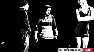 Johnny Castle Roughly Licks Natalia Starr's Pussy in Red Lipstick Heels Fantasy