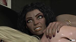 big tit asian babe splattered in bukkake as bbc futa boss long dicks curvy pawg assistant