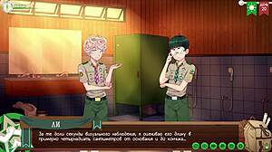 Game friends camp ep 38, taiga in shower, they crave sex now? russian voiceover