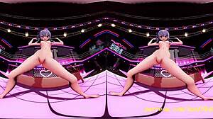 VR180 MMD SuiSei Dances Nude into Wild 3D Hololive Hentai Sex!