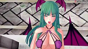 morrigan pounds hard in sheer bikini full fantasy movie