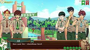 3D Anime Game Friends Camp Episode 36 Intense Filming Russian Dub