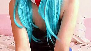 bulma cosplay joi anal dildo assfucking vibrator small tits orgasm bedroom tease