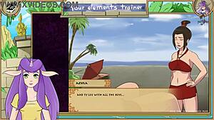 Avatar Last Airbender Four Elements Trainer Part 33 Brunette Big Ass Tits Monster Cock Teasing Orgasm Game