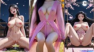 AI Anime-Style Korean Beauty Teases with Subtle Curves