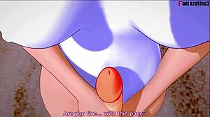 Velma kneels for deep blowjob on sunny beach in Scooby Doo hentai. Big oppai tits sway during full fantasyking3 scene