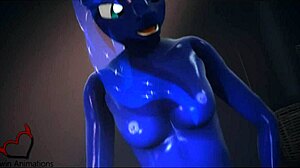 damn, luna and shining futanari fuck hard in zziowin sfm animation