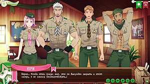Game friends camp way 2 episode 33. What's the yaoi tension with russian voiceover situation?