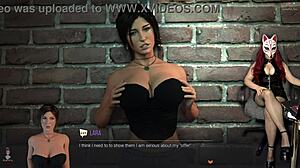 lara croft's deepthroat skills shine in dark alley group adventure