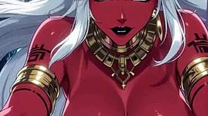 my demon girl hits those sexy poses in hot ai animation