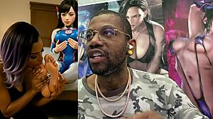 widowmaker fucks nerdy nun cowgirl while dva toes get sucked ai style