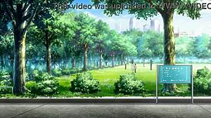 hentai teen slams anal cowgirl hard in public park ride