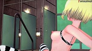 yo gwen stacy's big oppai bounce wild in bikini cowgirl ride on ben 10 marvel fantasy