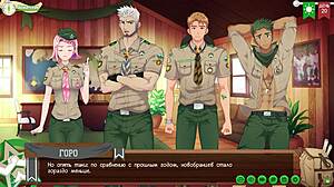 Game friends camp way 2 episode 33. What's the yaoi tension with russian voiceover situation?
