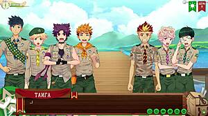 Game Friends Camp Path 2 Part 5 Taiga Shower Bath Yaoi Hentai