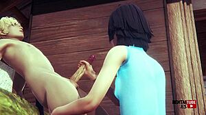 hey check out himawari's amazing sex in this boruto hentai anime game animation