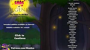 legendary fantasy elf with big tits gets missionary creampie in porn game