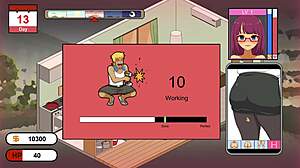 handyman sneaks in seducing horny wife game hentai style