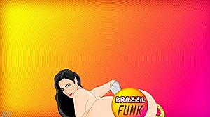 Man Wonder Woman dances brazzil funk so energetically fun
