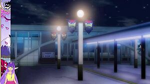 School Days hentai keeps teasing with those brunette blowjobs and facials