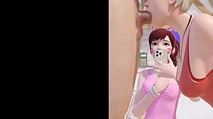 i crave this amazing mercy blowjob animation where she swallows every drop